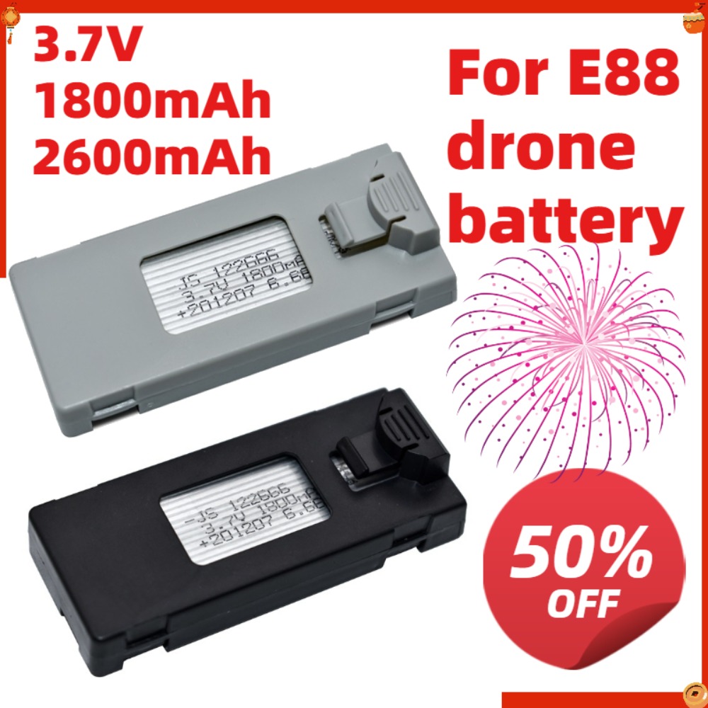 แบตเตอรี่โดรนควบคุมระยะไกล 3.7 - Drone E88 Rc Quadcopter บทวิจารณ์และราคา
