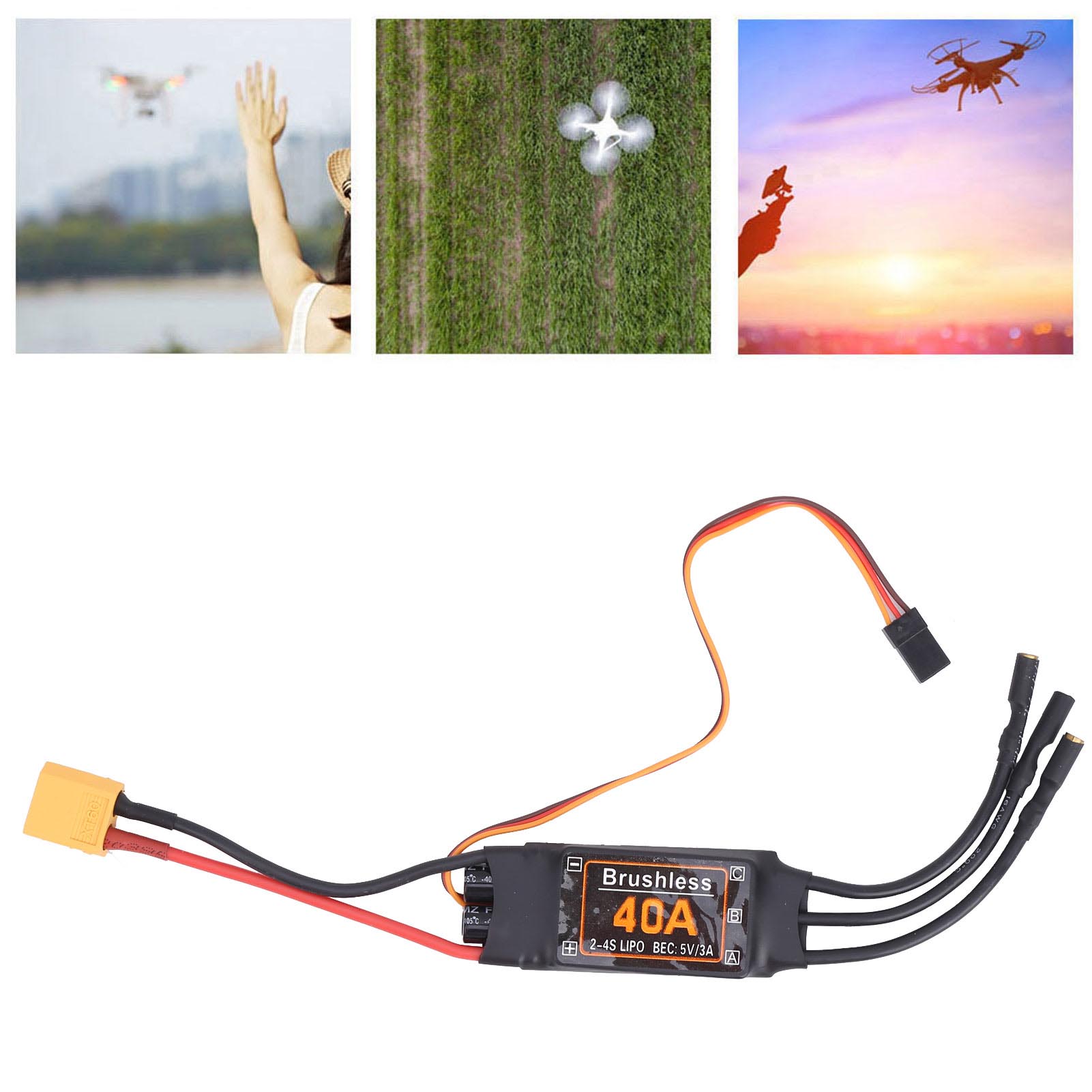 40A ตัวควบคุมความเร็ว ESC แบบไ - Drone Rc Accessories บทวิจารณ์และราคา