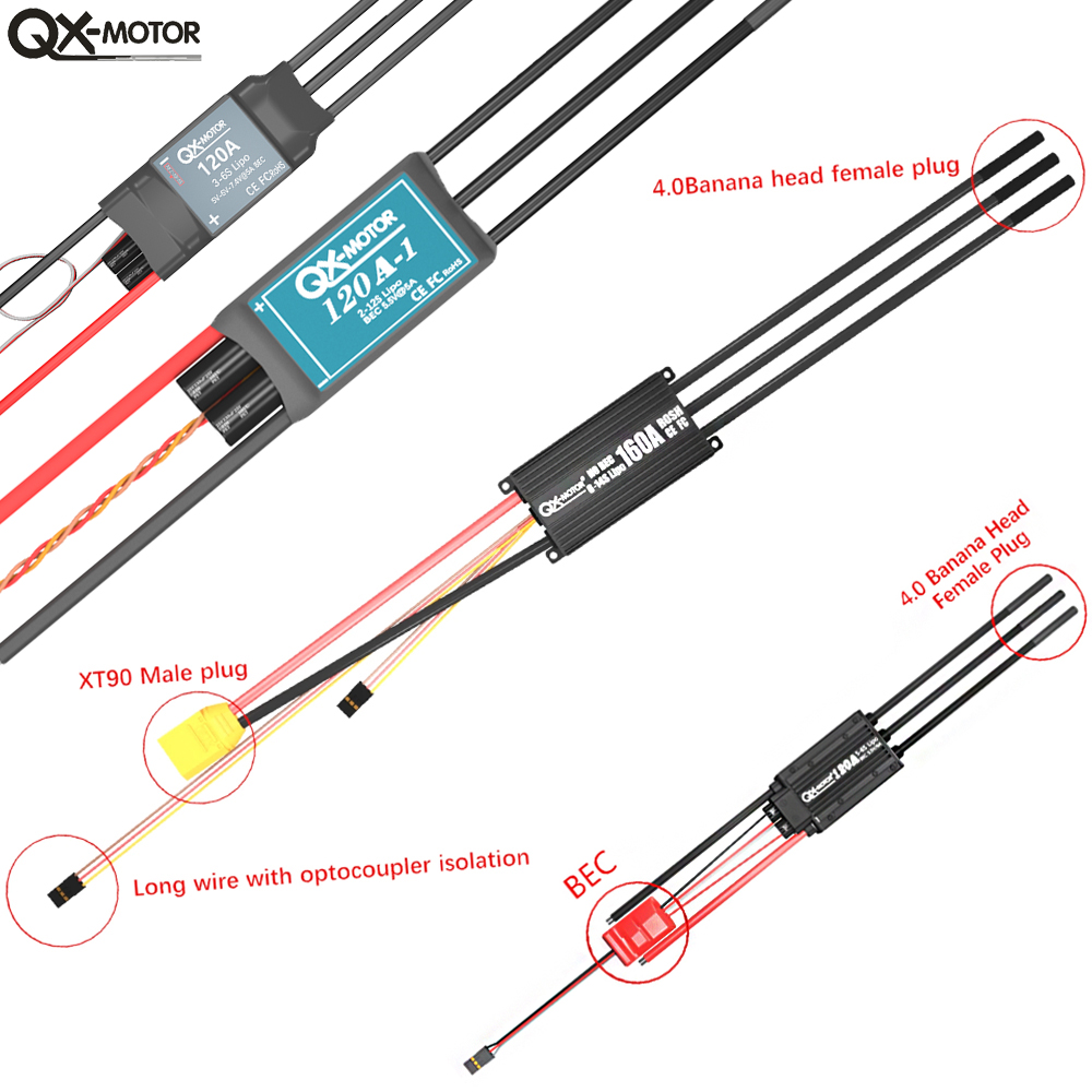 QX-MOTOR ชุด ESC แบบไม่มีแปรงถ - Drone Rc Boat บทวิจารณ์และราคา