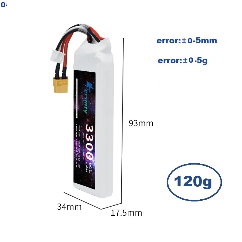 2S 7.4V LiPo แบตเตอรี่ 3300mAh - Drone Rc Boat บทวิจารณ์และราคา