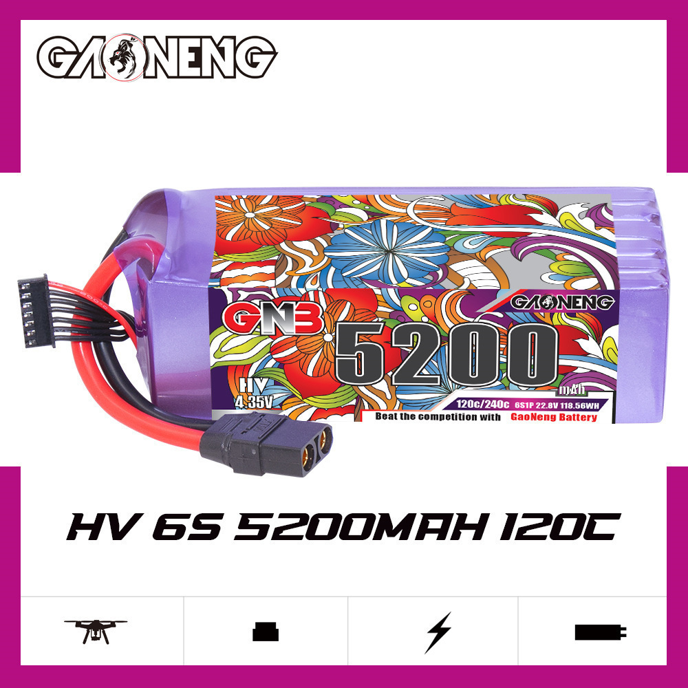 แบตเตอรี่ลิโพ GNB 6S 22.8V 300 - Drone Rc Boat บทวิจารณ์และราคา