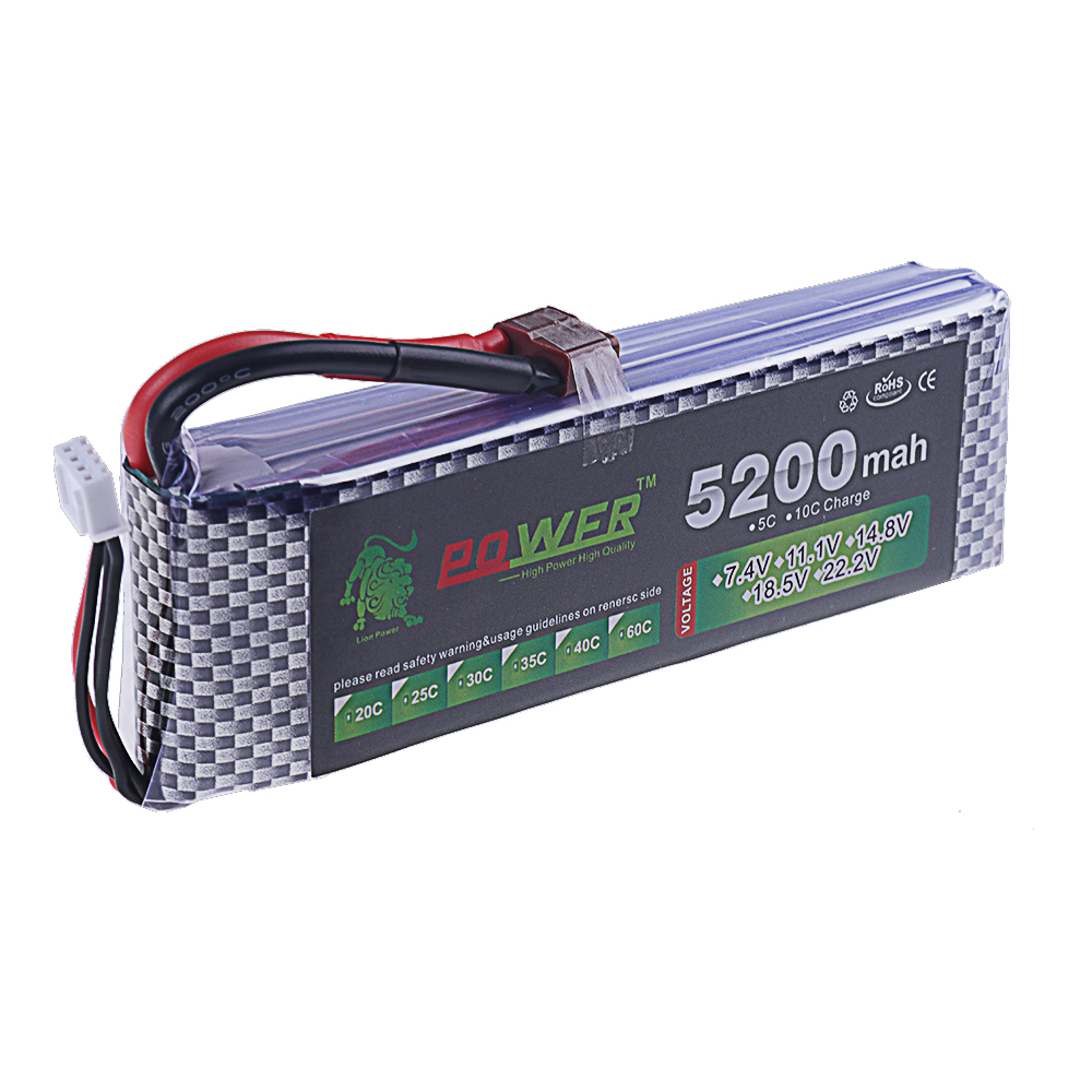 3S Lipo แบตเตอรี่ 11.1V 5200 m - Drone Rc Boat บทวิจารณ์และราคา