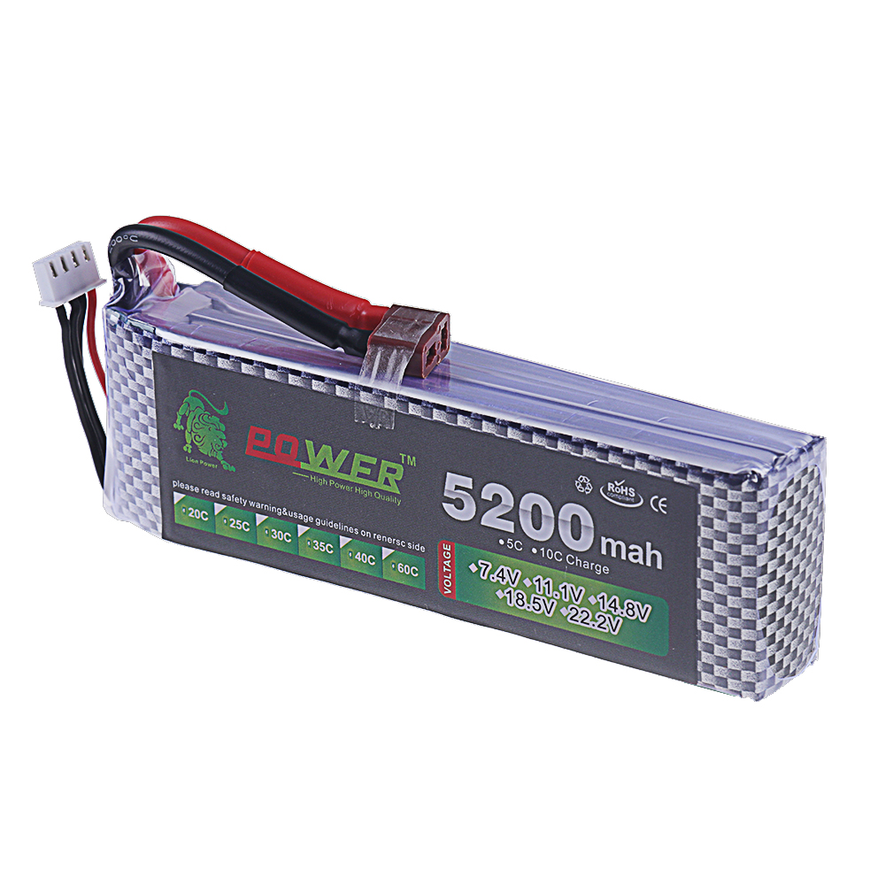 3S Lipo แบตเตอรี่ 11.1V 5200 m - Drone Rc Boat บทวิจารณ์และราคา