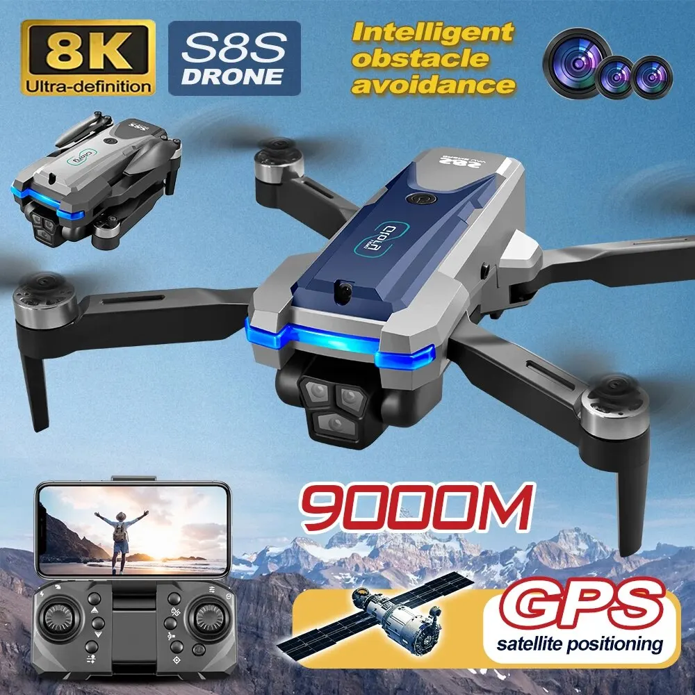 โดรน GPS S8S 5G Wi-Fi 8K HD ลื - Drone Rc Harness บทวิจารณ์และราคา
