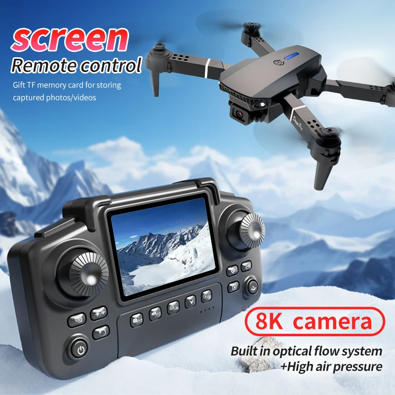 E88 PRO โดรนพร้อมหน้าจอ 4K HD  - Drone E88 Rc Quadcopter บทวิจารณ์และราคา